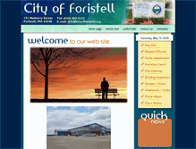 Tablet Screenshot of cityofforistell.org